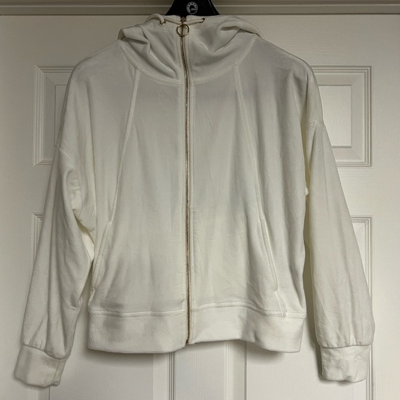 Truth by Republic 2-PC Ivory Lounge Pants & Jogger Hoodie Jacket Women Large - Picture 7 of 15